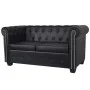 Sofás Chesterfield de 2 y 3 plazas cuero sintético negro de vidaXL, Sofás - Ref: Foro24-272249, Precio: 931,70 €, Descuento: %