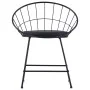 Sillas de comedor asientos de cuero sintético 4 uds acero negro de vidaXL, Sillas de comedor - Ref: Foro24-276235, Precio: 19...