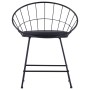 Sillas de comedor asientos de cuero sintético 4 uds acero negro de vidaXL, Sillas de comedor - Ref: Foro24-276235, Precio: 20...