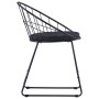 Sillas de comedor asientos de cuero sintético 4 uds acero negro de vidaXL, Sillas de comedor - Ref: Foro24-276235, Precio: 20...