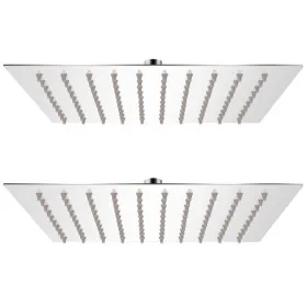 Rain effect shower head 2 pcs stainless steel 20x20 cm by vidaXL, shower heads - Ref: Foro24-275939, Price: 35,89 €, Discount: %