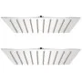 Cabezal de ducha efecto lluvia 2 pzs acero inoxidable 20x20 cm de vidaXL, Cabezales de ducha - Ref: Foro24-275939, Precio: 35...