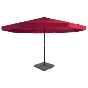 Garden umbrella with portable red base by vidaXL, Umbrellas - Ref: Foro24-276325, Price: 386,21 €, Discount: %