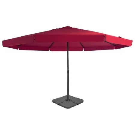 Sombrilla de jardín con base portátil rojo de vidaXL, Sombrillas - Ref: Foro24-276325, Precio: 386,21 €, Descuento: %