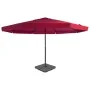 Sombrilla de jardín con base portátil rojo de vidaXL, Sombrillas - Ref: Foro24-276325, Precio: 386,21 €, Descuento: %
