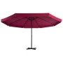 Sombrilla de jardín con base portátil rojo de vidaXL, Sombrillas - Ref: Foro24-276325, Precio: 386,21 €, Descuento: %