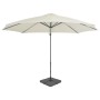 Sombrilla de jardín con base portátil color arena de vidaXL, Sombrillas - Ref: Foro24-276331, Precio: 265,03 €, Descuento: %