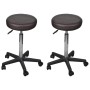 Taburetes de oficina 2 uds cuero sintético marrón de vidaXL, Sillas de oficina - Ref: Foro24-277178, Precio: 92,75 €, Descuen...