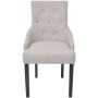 Sillas de comedor 6 unidades tela gris crema de vidaXL, Sillas de comedor - Ref: Foro24-272507, Precio: 1,00 €, Descuento: %