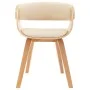 Sillas de comedor 6 uds madera curvada y cuero sintético crema de vidaXL, Sillas de comedor - Ref: Foro24-278864, Precio: 943...