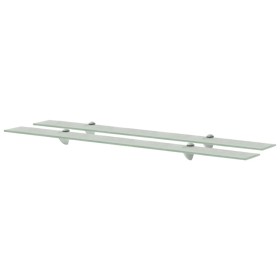 Estantes flotantes 2 unidades vidrio 8 mm 100x10 cm de vidaXL, Estantes y estanterías - Ref: Foro24-3051517, Precio: 41,22 €,...