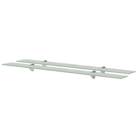 Estantes flotantes 2 unidades vidrio 8 mm 100x10 cm de vidaXL, Estantes y estanterías - Ref: Foro24-3051517, Precio: 41,22 €,...