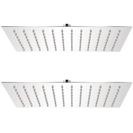 Cabezal de ducha efecto lluvia 2 pzs acero inoxidable 20x30 cm de vidaXL, Cabezales de ducha - Ref: Foro24-275944, Precio: 32...
