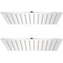 Cabezal de ducha efecto lluvia 2 pzs acero inoxidable 20x30 cm de vidaXL, Cabezales de ducha - Ref: Foro24-275944, Precio: 32...