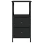 Mesitas de noche 2 uds madera de ingeniería negro 34x35,5x70 cm de vidaXL, Mesitas de noche - Ref: Foro24-825944, Precio: 104...