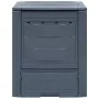 Compostadores de jardín 2 unidades gris 520 L 60x60x73 cm de vidaXL, Compostadores - Ref: Foro24-278919, Precio: 173,15 €, De...