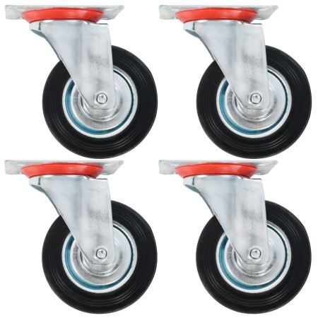 Ruedas giratorias 8 unidades 100 mm de vidaXL, Manipulación de materiales - Ref: Foro24-277956, Precio: 54,17 €, Descuento: %