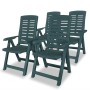 Juego de comedor de jardín 5 piezas plástico verde de vidaXL, Conjuntos de jardín - Ref: Foro24-275079, Precio: 526,17 €, Des...