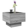 Mesa auxiliar con LED madera ingeniería gris Sonoma 40x40x30cm en Mesas de centro | Comprar online en Foru.es