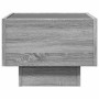 Mesa auxiliar con LED madera ingeniería gris Sonoma 40x40x30cm en Mesas de centro | Comprar online en Foru.es