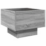 Mesa auxiliar con LED madera ingeniería gris Sonoma 40x40x30cm en Mesas de centro | Comprar online en Foru.es