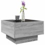 Mesa de centro y LED madera ingeniería gris Sonoma 50x50x30 cm en Mesas de centro | Comprar online en Foru.es