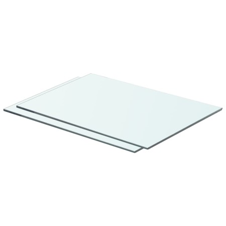 Estantes 2 unidades panel de vidrio transparente 50x30 cm de vidaXL, Estantes y estanterías - Ref: Foro24-3051561, Precio: 33...