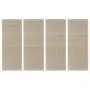 Alfombras rectangulares de bambú natural 4 unidades 120x180 cm de vidaXL, Alfombras - Ref: Foro24-278745, Precio: 97,04 €, De...