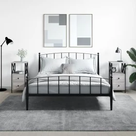 Mesitas noche 2 uds madera ingeniería gris Sonoma 34x35,5x70 cm de vidaXL, Mesitas de noche - Ref: Foro24-825950, Precio: 128...