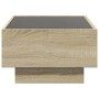 Mesa de centro y LED madera ingeniería roble Sonoma 70x50x30 cm en Mesas de centro | Comprar online en Foru.es