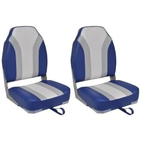 Asientos plegables para barco con respaldo alto 2 unidades de vidaXL, Piezas para veleros - Ref: Foro24-279110, Precio: 157,8...