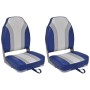 Asientos plegables para barco con respaldo alto 2 unidades de vidaXL, Piezas para veleros - Ref: Foro24-279110, Precio: 160,1...