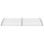 Marquesina para puerta PC gris y transparente 200x75 cm en Toldos | Comprar online en Foru.es