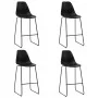 Juego de mesa alta y taburetes 5 piezas plástico negro de vidaXL, muebles para cocinas y comedores - Ref: Foro24-279922, Prec...