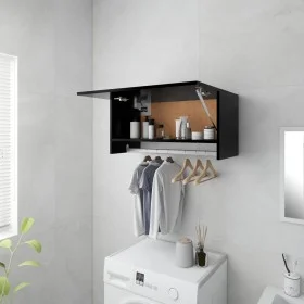 Black plywood cabinet 70x32.5x35 cm by vidaXL, Wardrobes - Ref: Foro24-808243, Price: 37,16 €, Discount: %