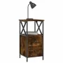 Mesita noche 2 uds madera ingeniería roble ahumado 34x35,5x70cm de vidaXL, Mesitas de noche - Ref: Foro24-825948, Precio: 105...