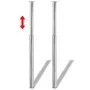 Patas de mesa telescópicas 4 unidades cromado 710 mm-1100 mm de vidaXL, Patas para mesas - Ref: Foro24-3051486, Precio: 95,59...