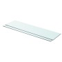 Estantes 2 unidades panel de vidrio transparente 80x20 cm de vidaXL, Estantes y estanterías - Ref: Foro24-3051574, Precio: 43...