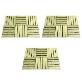 Baldosas de porche 18 unidades madera verde 50x50 cm de vidaXL, Suelos y moquetas - Ref: Foro24-276431, Precio: 181,45 €, Des...