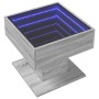 Mesa de centro y LED madera ingeniería gris Sonoma 50x50x45 cm en Mesas de centro | Comprar online en Foru.es