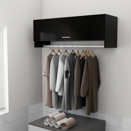 Armario de madera contrachapada negro 100x32,5x35 cm de vidaXL, Armarios roperos - Ref: Foro24-808234, Precio: 64,57 €, Descu...