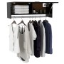 Armario de madera contrachapada negro 100x32,5x35 cm de vidaXL, Armarios roperos - Ref: Foro24-808234, Precio: 64,57 €, Descu...