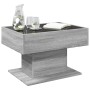 Mesa de centro y LED madera ingeniería gris Sonoma 70x50x45 cm en Mesas de centro | Comprar online en Foru.es