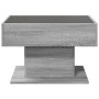 Mesa de centro y LED madera ingeniería gris Sonoma 70x50x45 cm en Mesas de centro | Comprar online en Foru.es