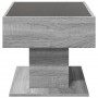 Mesa de centro y LED madera ingeniería gris Sonoma 70x50x45 cm en Mesas de centro | Comprar online en Foru.es