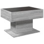 Mesa de centro y LED madera ingeniería gris Sonoma 70x50x45 cm en Mesas de centro | Comprar online en Foru.es