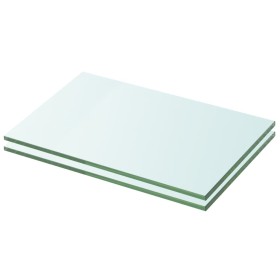 Estantes 2 unidades panel de vidrio transparente 20x25 cm de vidaXL, Estantes y estanterías - Ref: Foro24-3051545, Precio: 21...