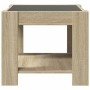 Mesa de centro y LED madera ingeniería roble Sonoma 53x53x45 cm en Mesas de centro | Comprar online en Foru.es