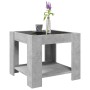 Mesa de centro y LED madera ingeniería gris hormigón 53x53x45cm en Mesas de centro | Comprar online en Foru.es