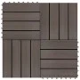 WPC-Verandafliesen 30x30 cm 2 m² dunkelbraun 22 Einheiten von vidaXL, Böden und Teppiche - Ref: Foro24-277802, Preis: 103,26 ...
